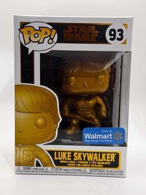 Funko Pop! Luke Skywalker Gold #93 Walmart Exclusive